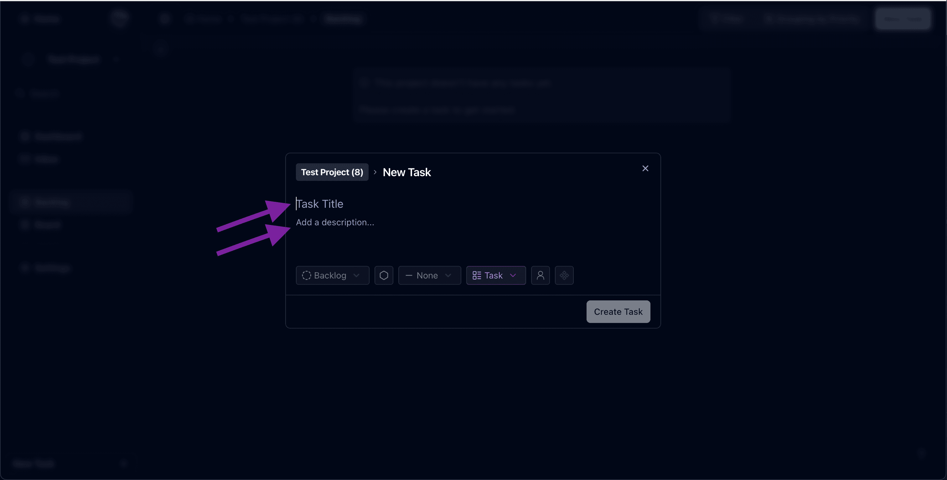 Enter Task Details